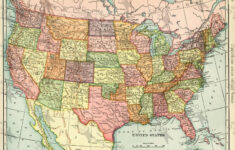 Vintage Map Of USA 1906 Instant Download Image Printable Etsy