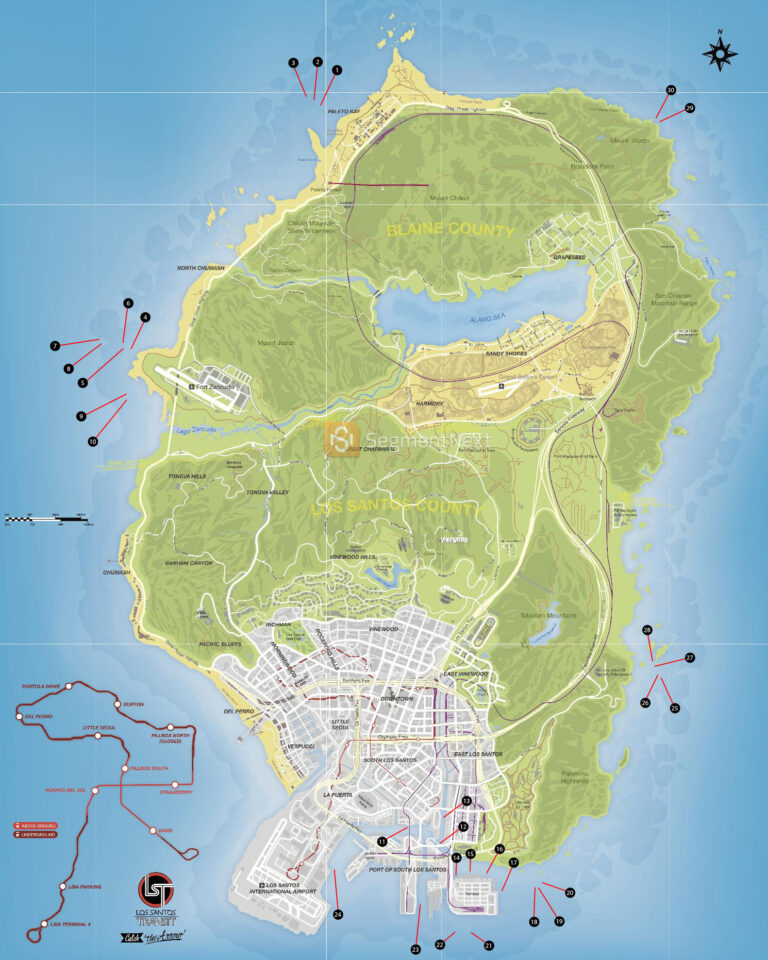 10 Awesome Gta V Printable Map Printable Map | Adams Printable Map