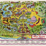 1971 Original Walt Disney World Magic Kingdom Map InACents