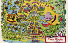 1971 Original Walt Disney World Magic Kingdom Map InACents