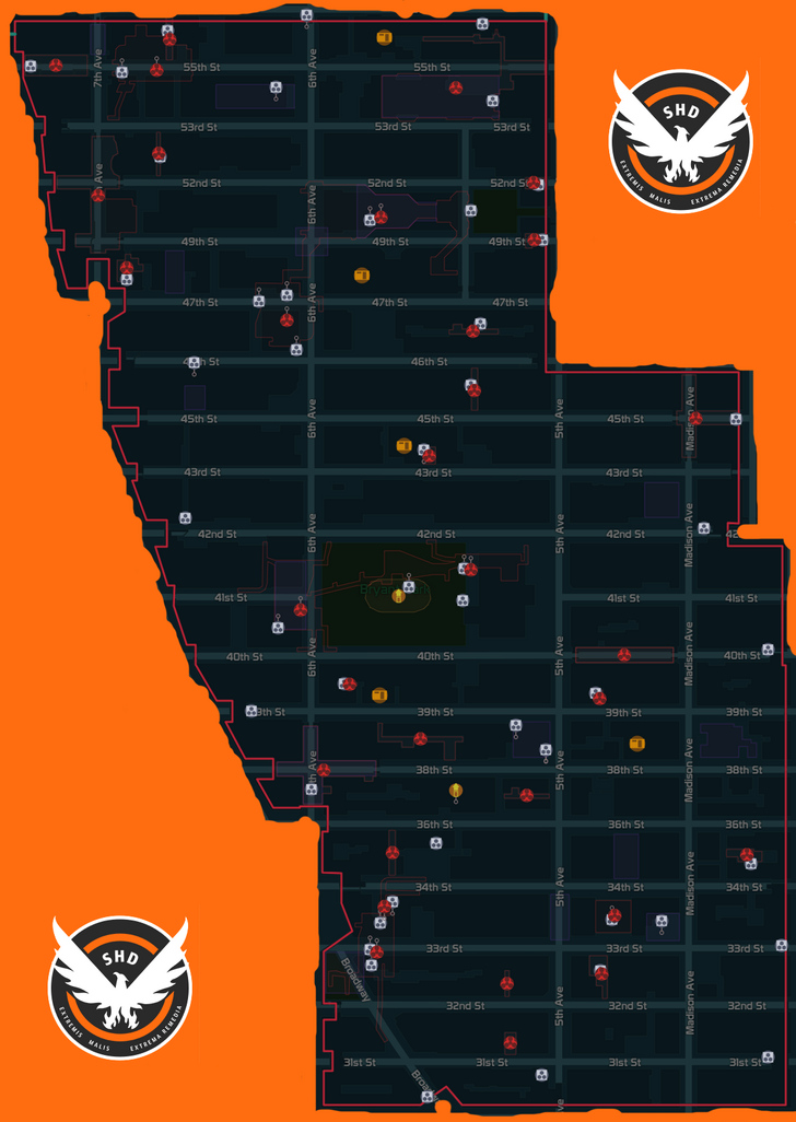 30 The Division Survival Map Maps Online For You