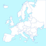 4 Best Black And White Printable Europe Map Printablee