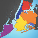 5 Boroughs Labels New York City Map Blank Map Mapsof