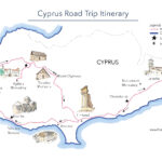 A Road Trip In Cyprus Free Printable Map Road Trips Around The World