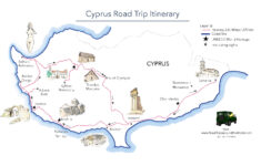 A Road Trip In Cyprus Free Printable Map Road Trips Around The World