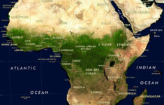 africa satellite image giclee print physical Africa Satellite Image Giclee Print Physical