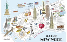 Alice Tait New York Map Print Map Of New York New York City Map Nyc Map