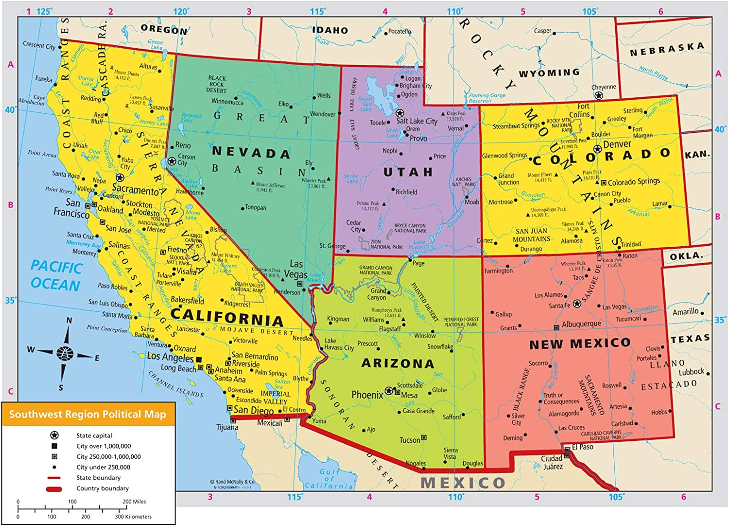 Amazon Home Comforts Map Us Western Region Road Map The 
