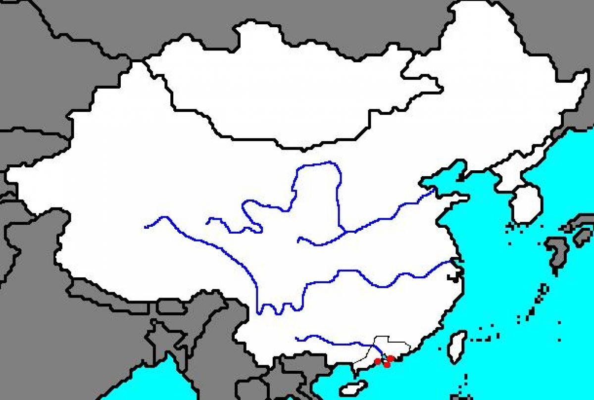 Ancient China Blank Map Blank Map Of Ancient China Eastern Asia Asia 