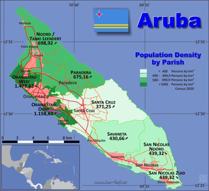 Aruba Country Data Links And Map By Administrative Structure Adams Aruba Country Data Links And Map By Administrative Structure Adams