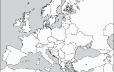 Black And White Political Map Of Europe 77 Understandable Printable