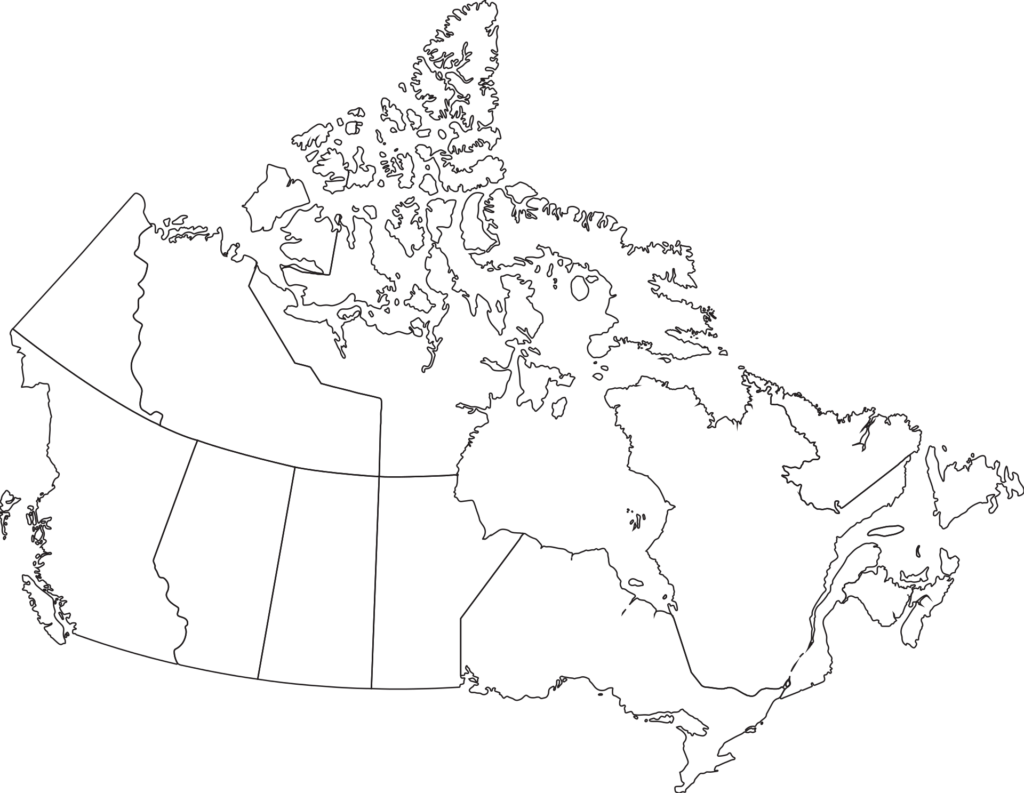 Blank Canada Map Adams Printable Map