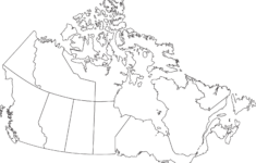Blank Canada Map