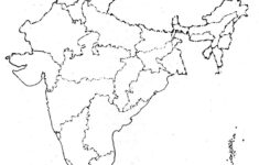 Blank India Political Map