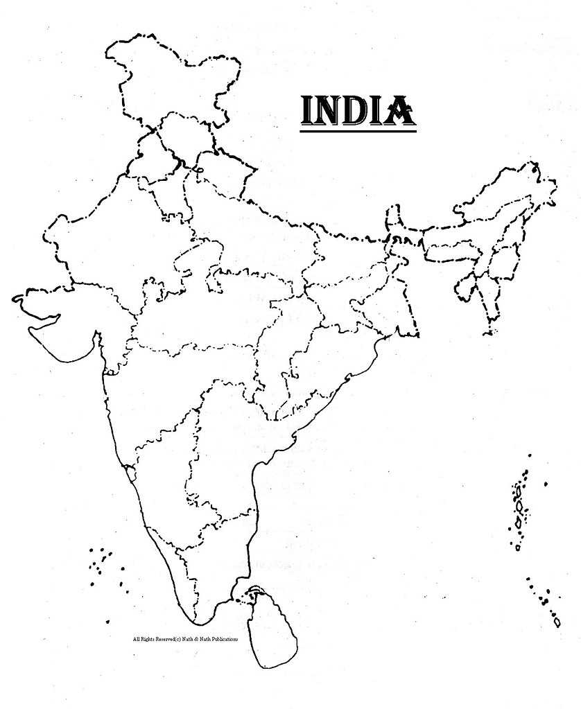Blank India Political Map
