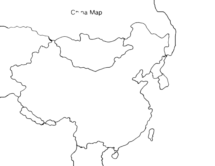 Printable Blank Ancient China Map