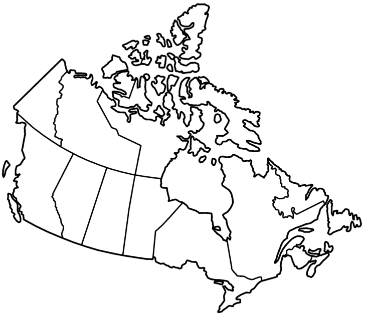 Blank Map Of Canada Printable Pdf