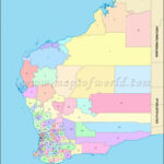 Buy Western Australia Local Government Areas Map Printable Map Of