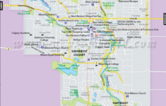 Calgary Map Map Of Calgary City Calgary Map Hill Park