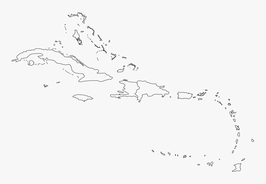 Caribbean Islands Map Blank HD Png Download Transparent Png Image 
