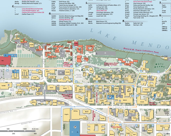 Cartonerd UW Madison Campus Map
