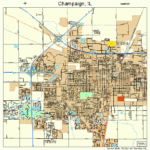 Champaign Illinois Street Map 1712385
