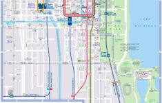 Chicago Loop Transport And Sightseeings Map