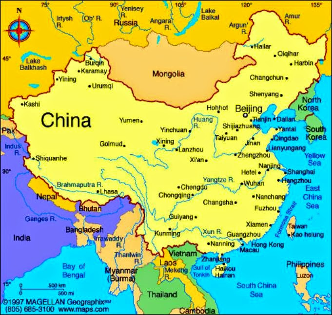 China Map Printable Free Printable Maps