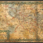Christmas Idea Just Saying The Hobbit Map Middle Earth Map The Shire