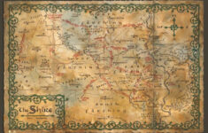 Christmas Idea just Saying The Hobbit Map Middle Earth Map The Shire