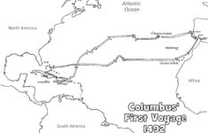Christopher Columbus Coloring Page Map Google Search Christopher