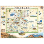 Colorado State Map Lithographic Print Only In 2021 Colorado Map