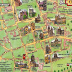 Coloured Map Oxford Map Places Of Interest Street Map