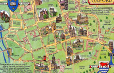Coloured Map Oxford Map Places Of Interest Street Map