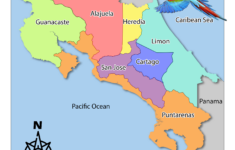 Costa Rica Provinces Map I Love Pura Vida