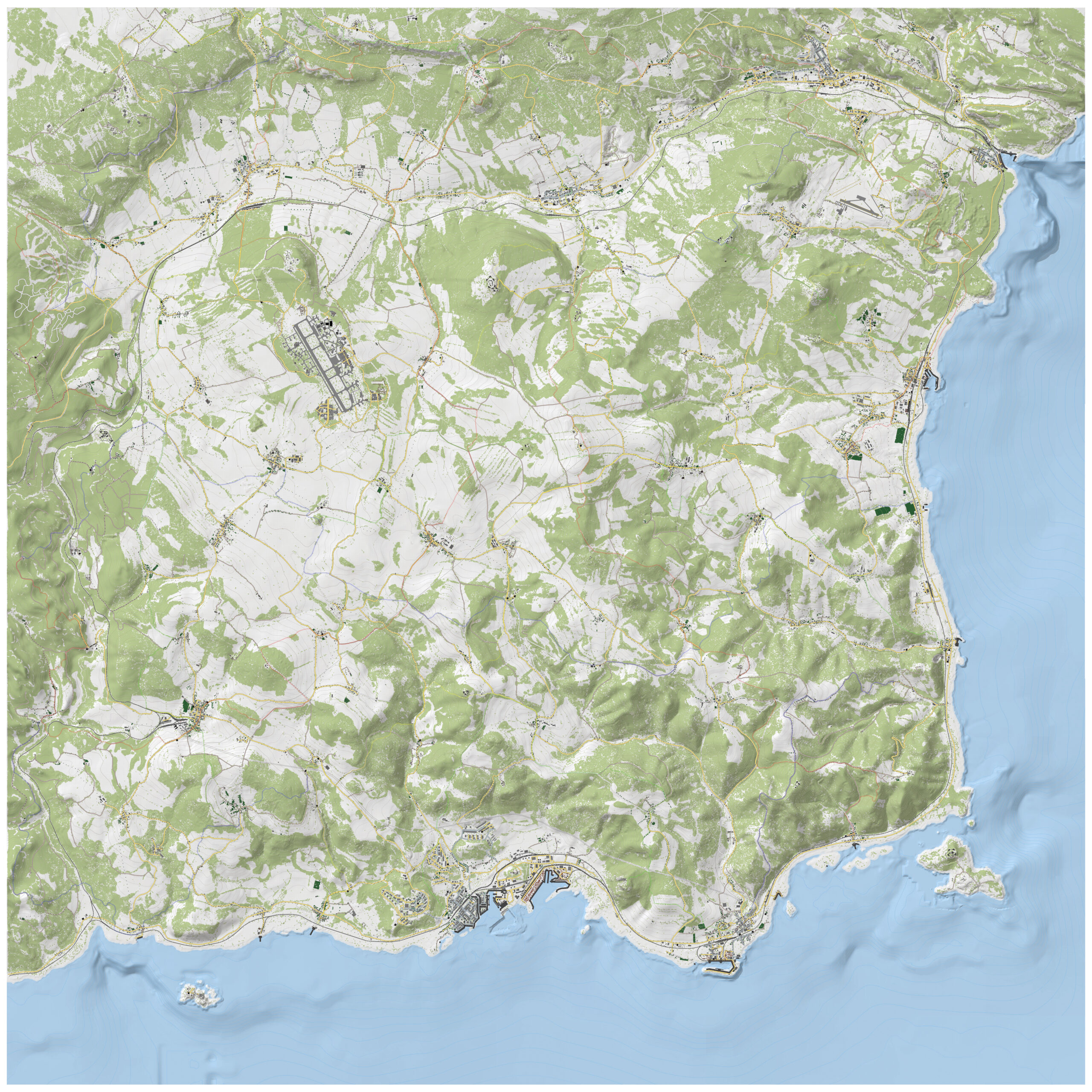 Dayz SA 1 0 Print Map No Names 4000x4000px 141x141cm Source 