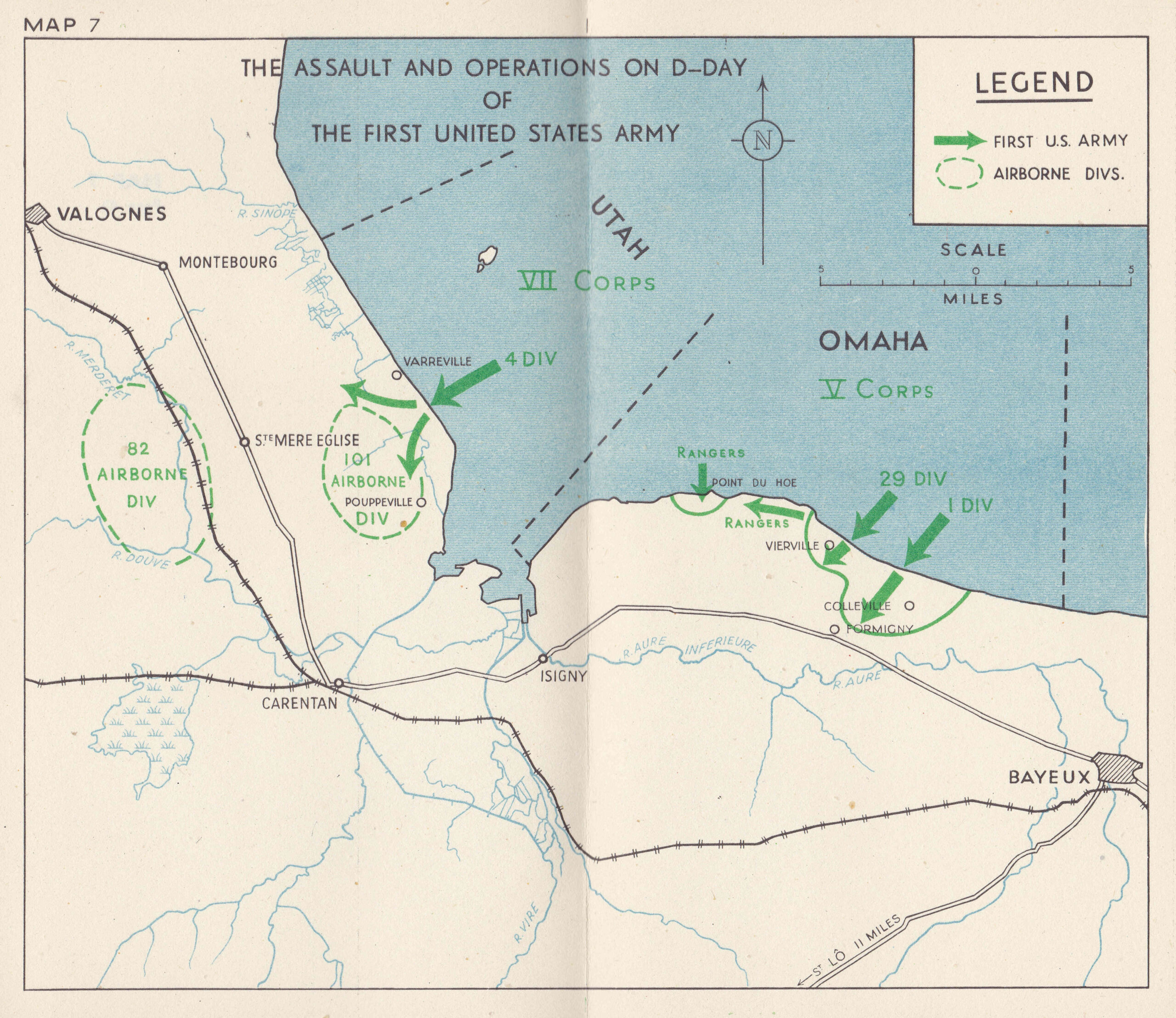 Dday Landings Map D Day Landing At Omaha Beach Warfare History 