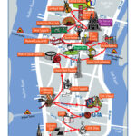 Detailed Map Of Most Popular Tourist Attractions Of Manhattan NYC