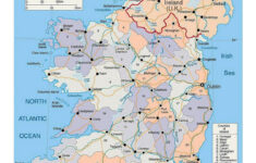 detailed political and administrative map of ireland with roads and Detailed Political And Administrative Map Of Ireland With Roads And