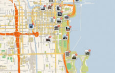 Down Town Chicago Map Dyslexiatips Printable Walking Map Of