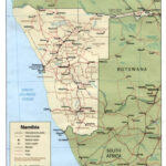 Download Free Namibia Maps Within Printable Road Map Of Namibia