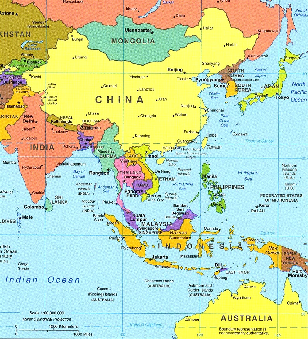 Download Free Printable Southeast Asia Map World Map With Countries