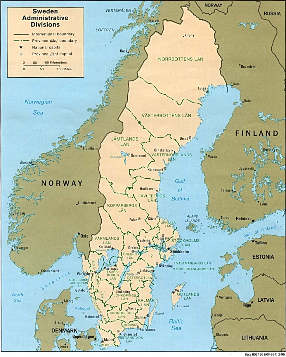 Download Free Sweden Maps