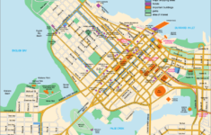 Downtown of vancouver map Vamos Pra Onde