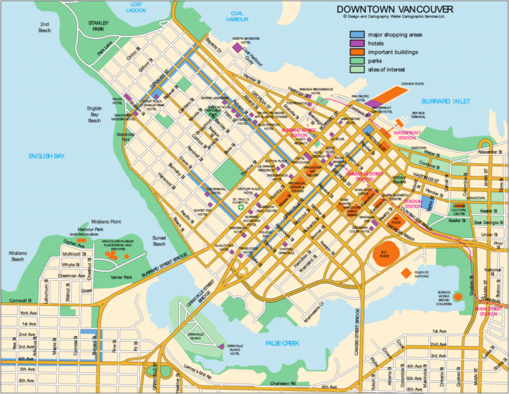 Printable Map Of Vancouver With Street Names