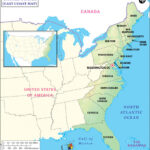 East Coast States Map Printable Map