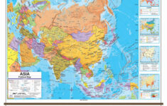 Eastern Hemisphere Advanced Political Wall Map Set On Roller W