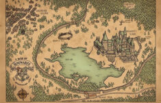 Eine Karte Von Hogwarts Und Umgebung