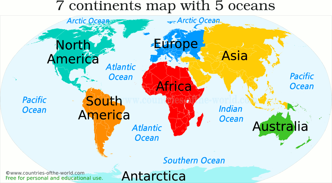 English C E I P Luis Casado Continents And Oceans