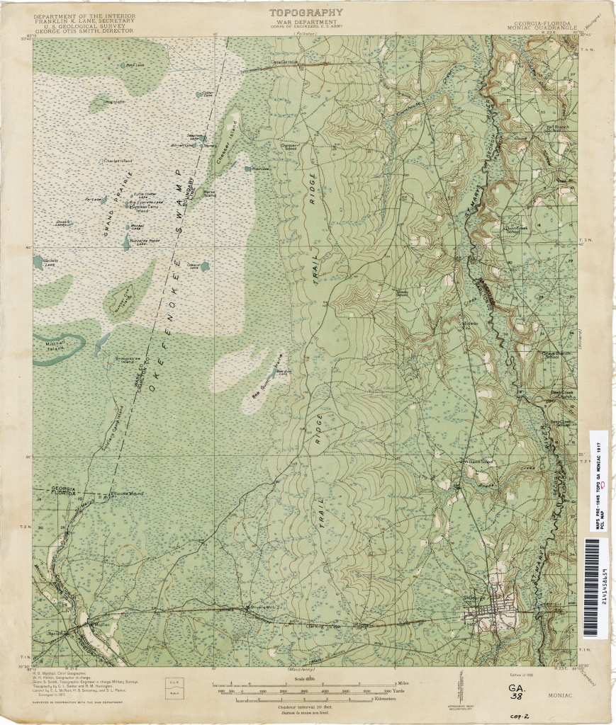 Florida Topographic Map Pdf Printable Maps